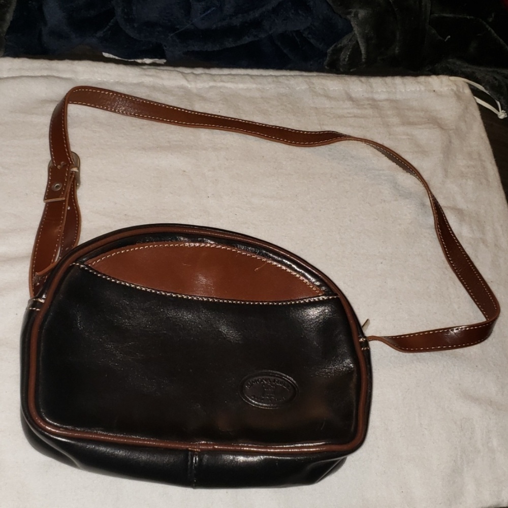 Vintage Simona Ferri Shoulder Bag Leather